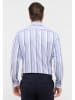 Eterna Blouse - modern fit - blauw/grijs/wit