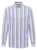 Eterna Blouse - modern fit - blauw/grijs/wit