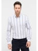 Eterna Blouse - modern fit - lichtblauw/grijs/wit