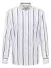 Eterna Blouse - modern fit - lichtblauw/grijs/wit