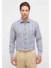 Eterna Blouse - modern fit - wit/grijs