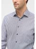 Eterna Blouse - modern fit - wit/grijs