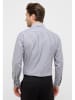 Eterna Blouse - modern fit - wit/grijs