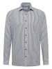 Eterna Blouse - modern fit - wit/grijs