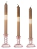 Bloomingville 3er-Set: Kerzenhalter ''Delphia'' in Rosa
