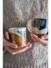Bloomingville Tasse ''Hezha'' in Creme/ Hellbraun - 260 ml