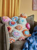 Bloomingville Kissen "Somma" in Beige/ Bunt - (L)50 x (B)50 cm