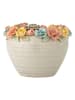 Creative Collection Bloempot "Eanna" wit/meerkleurig - (H)14 x Ø 19,5 cm
