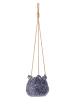 Bloomingville Blumentopf "Lottie" in Blau - (H)16 x Ø 17 cm