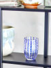 Bloomingville 4er-Set: Trinkgläser "Brinley" in Transparent/ Blau - 350 ml