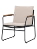 Bloomingville Fotel "Hampton" w kolorze beżowo-czarnym - 65 x 76 x 68 cm