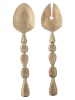 Bloomingville Sztućce sałatkowe "Edi" w kolorze złotym - dł. 26,5 cm