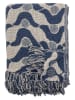 Creative Collection Wohndecke ''Santena'' in Blau/ Beige - (L)160 x (B)130 cm