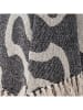 Bloomingville Wohndecke ''Salobre'' in Schwarz/ Creme - (L)160 x (B)130 cm