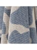 Bloomingville Wohndecke ''Salobre'' in Beige/ Blau - (L)160 x (B)130 cm