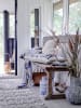 Creative Collection Woondeken ''Largs'' beige/lichtblauw - (L)160 x (B)130 cm