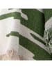 Bloomingville Wohndecke ''Haxby'' in Creme/ Khaki - (L)160 x (B)130 cm