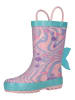 Zigzag Gummistiefel in Rosa/ Hellblau