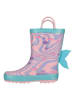 Zigzag Gummistiefel in Rosa/ Hellblau