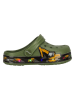 Zigzag Clogs in Grün