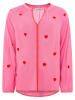 Zwillingsherz Bluse "Gestickte Herzen" in Pink