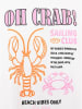 Zwillingsherz Shirt "Oh Crab" in Weiß