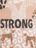 Zwillingsherz Shirt "Leo Strong" in Beige