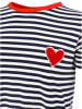 Zwillingsherz Shirt "Herz" wit/zwart