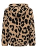 Zwillingsherz Fleecepullover "Big Leo" in Beige