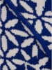 Zwillingsherz Driehoekige sjaal "Luxus Design" blauw - (L)200 x (B)130 cm
