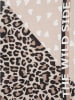 Zwillingsherz Driehoekige sjaal beige/lichtbruin - (L)200 x (B)130 cm