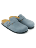 Mandel Leder-Clogs "Noe" in Hellblau