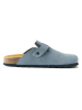Mandel Leren clogs "Noe" lichtblauw