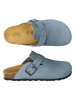 Mandel Leder-Clogs "Noe" in Hellblau