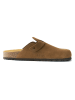 Mandel Leren clogs "Noe" bruin