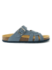 Mandel Leren slippers "Alvaro" lichtblauw