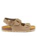Mandel Leren sandalen "Carlos" taupe