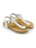 Mandel Zehensandalen "Leon" in Creme