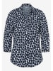 More & More Blouse donkerblauw/wit