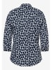 More & More Blouse donkerblauw/wit