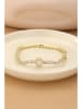 atelier MIU Vergulde armband met edelstenen en sierelementen