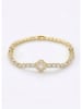 atelier MIU Vergulde armband met edelstenen en sierelementen