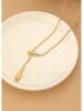 atelier MIU Vergold. Halskette mit Schmuckelementen - (L)48 cm