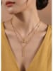 atelier MIU Vergulde ketting met hanger - (L)50 cm