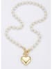 atelier MIU Vergulde ketting met hanger en parels - (L)45 cm