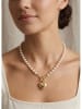 atelier MIU Vergulde ketting met hanger en parels - (L)45 cm