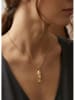 atelier MIU Vergulde ketting met hanger en edelstenen - (L)45 cm