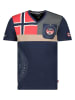 Geographical Norway Shirt "J-Flag" in Dunkelblau