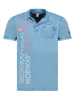 Geographical Norway Koszulka polo "Konakri" w kolorze błękitnym