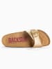 BACKSUN Slippers "Paris" goudkleurig
